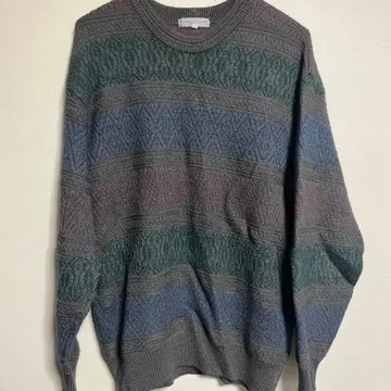 GEORGE BEENE 니트 스웨터 M 그레이 계열