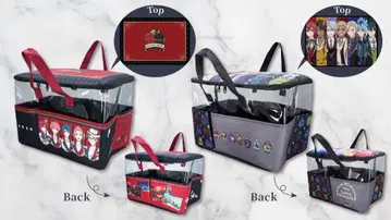 트위스티드 원더랜드 큰 포켓 달린 바스켓 빨간색 디즈니