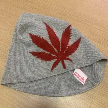 lucien pellat-finet 니트 모자 그레이/레드