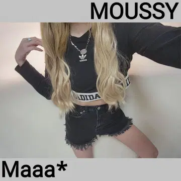 MOUSSY 프린지 데님 숏팬츠