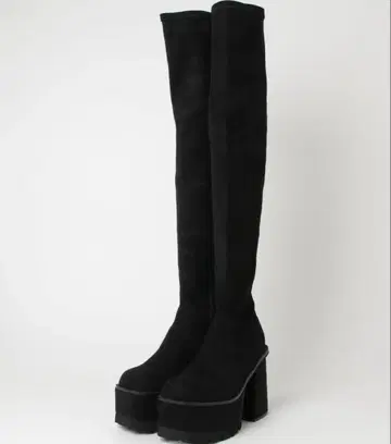 스퀘어 핏 롱 부츠 emoda