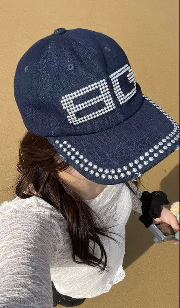 BEEDEN BD STUDS DAMAGE 캡 네이비