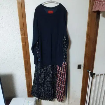 somari 네이비 롱 원피스