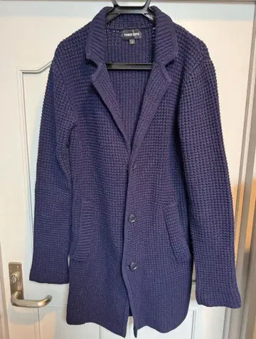 THREE DOTS 다크 네이비 롱 가디건 M