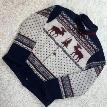 페로우즈 가디건 호두 단추 울 일본제