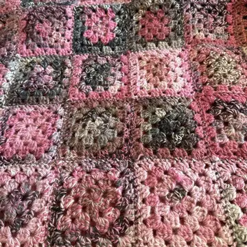 크로셰 뜨개질 무릎담요