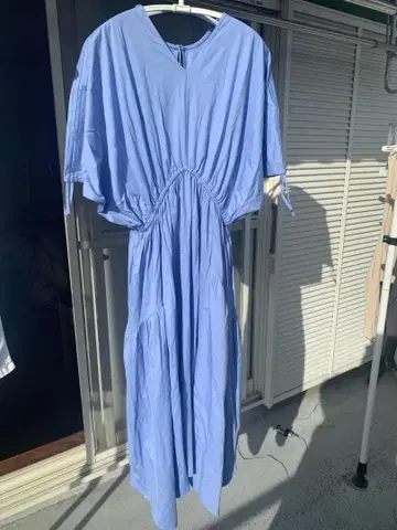 라이트 블루 반팔 티셔츠 원피스