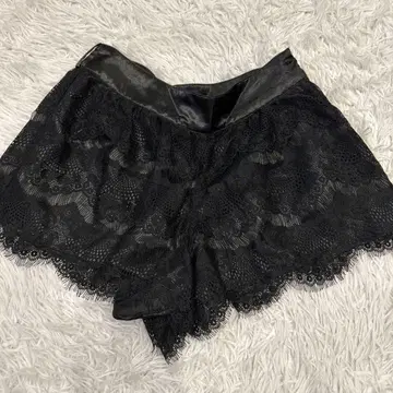 y2k 헤이세이 갸루 투라라 레이스 숏팬츠 블랙 고스로리