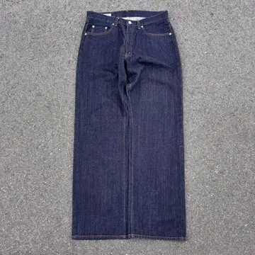 BIG JOHN 다크 네이비 스트레이트 데님 아메카지 y2k