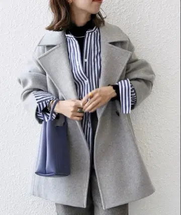 새상품급 SHIPSany 테일러드 코쿤 숏코트