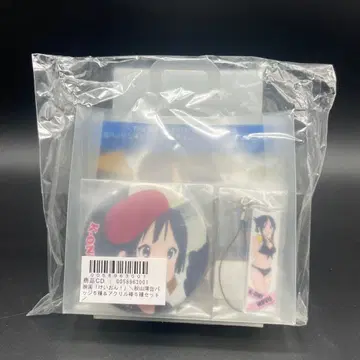 미개봉 케이온! 아키야마 미오 한정판 캔뱃지 아크릴 스틱 컴프