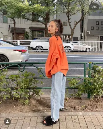 [택 포함 새상품] 언그리드 트레이닝복 오렌지