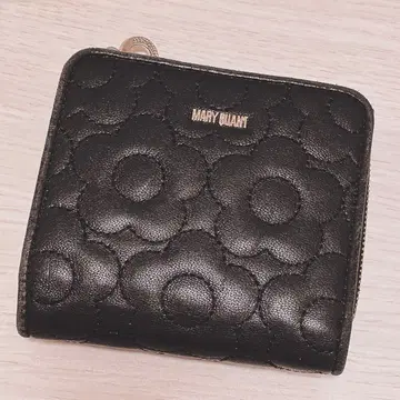 MARY QUANT 접이식 지갑 블랙