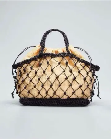 마리아라 로사 Maria La Rosa 가죽 꼬임 메쉬 백