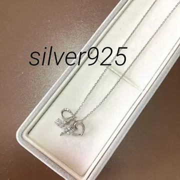 실버 925 SV 큐빅 지르코니아 목걸이