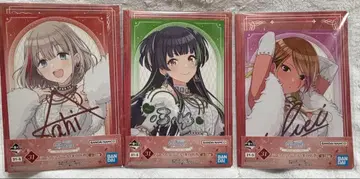 샤니마스 제일복권 세리자와 아사히 마유즈미 후유코 이즈미 아이 안내장