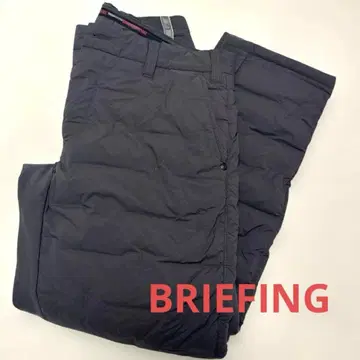 BRIEFING 다크 그레이 퀼팅 팬츠