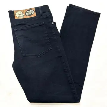 34 블랙 CHEAP MONDAY 치프먼데이 블랙 스트레치 팬츠