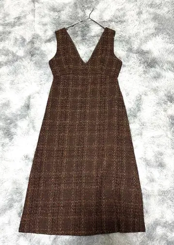 natural beauty basic 살로펫 스커트 체크 브라운