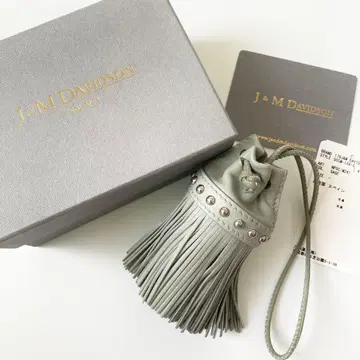 극미품 J&M DAVIDSON 카니발 프린지 참 sage