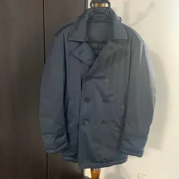 LACOSTE 네이비 더블 브레스트 아우터