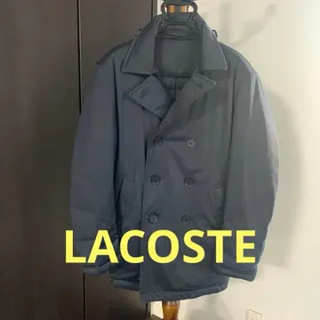 LACOSTE 네이비 더블 브레스트 아우터