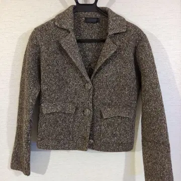 ZARA 브라운 테일러드 니트 자켓