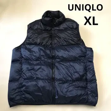 UNIQLO 유니클로 울트라 라이트 다운 베스트 네이비 투톤 컬러