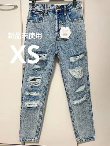 미사용 새상품 ALEXIA STAM 스키니 데님 체리 블루 XS 완판템