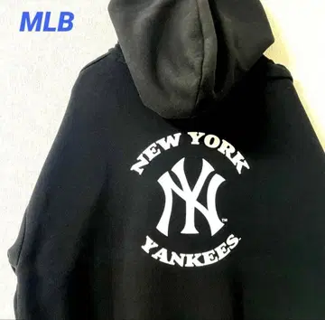 양키스 후드티 맨투맨 서클 로고 자수 로고 L 속기모 MLB