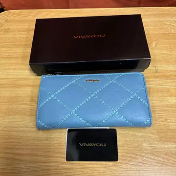 VIVAYOU 비하유 스카이블루 블루 장지갑 지갑