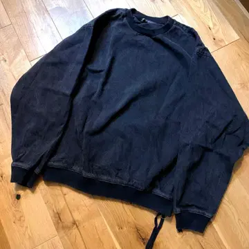 자라 남성용 블랙 데님 트레이닝복 XL 후드티