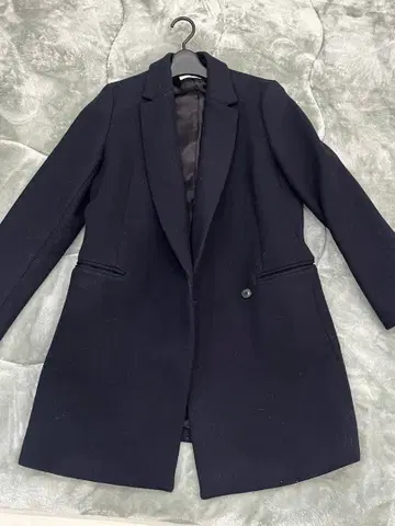 ESTNATION 울 미들 기장 체스터 코트