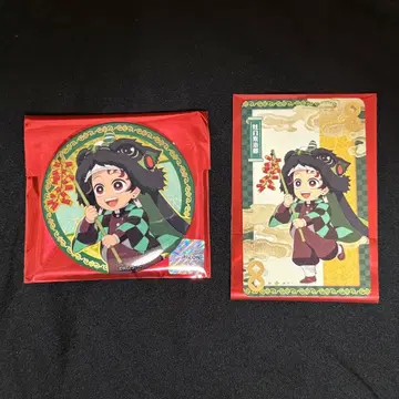 귀멸의 칼날 중국 한정판 캔뱃지&카드 카마도 탄지로