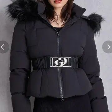 GYDA GD 벨트 포함 숏 다운 코트