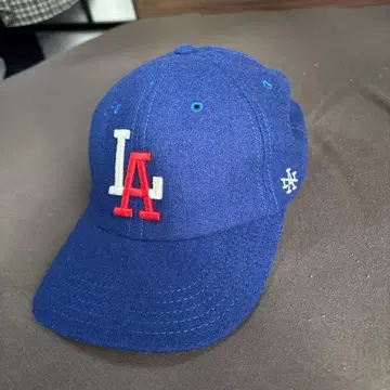 LA 로고 자수 야구 모자 파랑