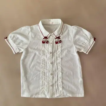 LIZLISA 체리 옷깃 블라우스