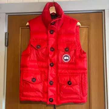 Canada goose 레드 다운 베스트 4 포켓