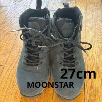 문스타 27cm 블랙 하이컷 스니커즈 스노우 부츠