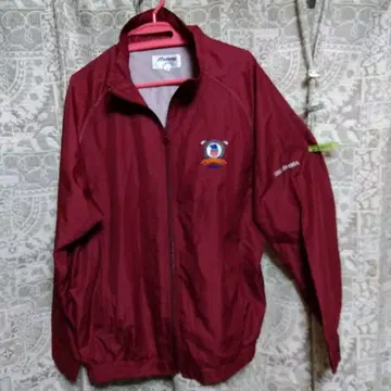 Mizuno CLASSIC 나일론 자켓 빨간색