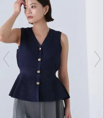 NATURAL BEAUTY BASIC 니트 베스트 ( 네이비 )