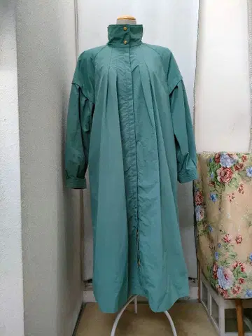 호코모모라 그린 스프링 코트 무지