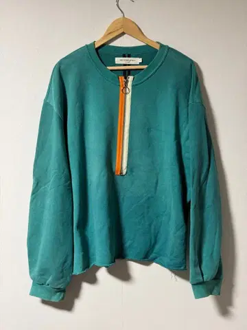 MR COMPLETELY 터콰이즈 집업 맨투맨 nubian 구매