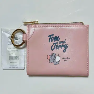 톰과 제리 라이트 컬러 미니 지갑 태피