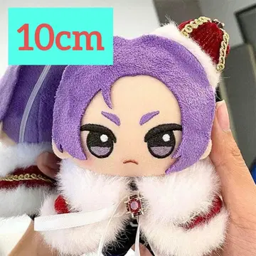 10cm 인형 옷 왕관 & 망토 세트 빨간색