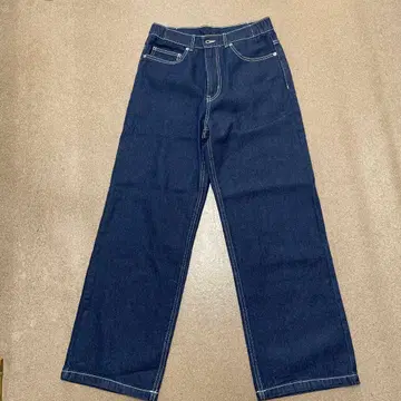 다크 블루 와이드 팬츠 S