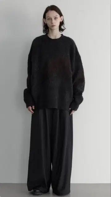 [ remer ] loose shadow gradation knit