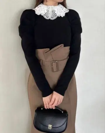 snidel 스나이델 브라운 머메이드 타이트 스커트