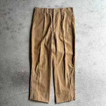70s~80s 빈티지 사이드 지퍼 코듀로이 팬츠 봉 탈론