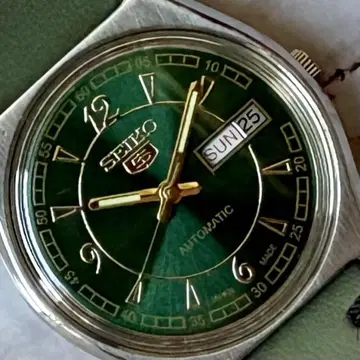 세이코 5 오버홀 완료 데이데이트 자동 빈티지 70S 그린
